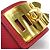 Hermès Bracciale Charm Hermes in Oro e Pelle Rossa Rosso D'oro - vista 6