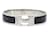 Hermès Bracciale Rigido Hermes Clic Clack Nero Argento