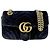 Borsa a tracolla Gucci GG Marmont in velluto Nero
