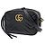 Borsa a tracolla in pelle Gucci GG Marmont Double G Nero
