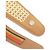 Hermès Fascia per capelli Hermes Elizabeth Gold in pelle Swift D'oro - vista 3