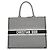 Borsa Tote Christian Dior a pied-de-poule bianca e nera Nero Bianco