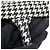 Borsa Tote Christian Dior a pied-de-poule bianca e nera Nero Bianco - vista 10