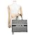 Borsa Tote Christian Dior a pied-de-poule bianca e nera Nero Bianco - vista 4