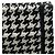 Borsa Tote Christian Dior a pied-de-poule bianca e nera Nero Bianco - vista 7
