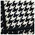 Borsa Tote Christian Dior a pied-de-poule bianca e nera Nero Bianco - vista 9