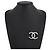 Spilla in metallo Chanel Coco Mark Twist Argento - vista 4