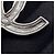 Spilla in metallo Chanel Coco Mark Twist Argento - vista 6