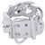 Hermès Bracciale con charm Hermes in Argento 925