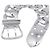 Hermès Bracciale con charm Hermes in Argento 925 - vista 5