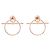 Hermès Pendientes Hermes Loop Echappé PM Dorado