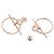 Hermès Pendientes Hermes Loop Echappé PM Dorado - vista 3