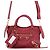 Borsa Balenciaga Classic Metallic Edge Mini City Bordò