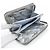 Hermès Hermes Mervilleuses Lanternes Silk In Compact Wallet 086387CK Azul Gris pardo - vista 6