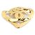 Spilla in metallo dorato Chanel D'oro - vista 2