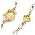 Collar Chanel Coco Mark Multicolor Dorado - vista 7