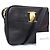 Borsa a tracolla Salvatore Ferragamo Vara in pelle di vitello embossed nera Nero