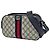 Gucci Ophidia Sherry Line Web Double G Schultertasche Marineblau
