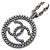 Collana con ciondolo a catena rotonda Chanel Coco Mark Nero