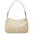 Borsa monospalla Prada con placca logo Triangle Beige