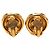 Orecchini a clip Chanel Vintage Coco Mark D'oro - vista 2