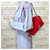 Double Borsa a tracolla Prada in nylon Rosso - vista 2
