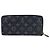 Louis Vuitton Zippy Wallet Horizontal Monogram Eclipse Marrone Nero Multicolore Monogramma - vista 2