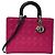 Borsa a mano in pelle rosa Christian Dior