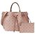 Borsa a mano da donna Louis Vuitton Monogram Mahina Rosa Monogramma