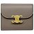 Triomphe Céline Celine Bi-fold Ledergeldbörse Braun