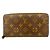 Louis Vuitton Monogram Zippy Wallet Braun