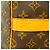 Borsa Louis Vuitton Monogram Keepall Bandoulière 55 Marrone - vista 5