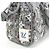 Borsa Boston Louis Vuitton LV Felt Keepall XS M80821 Grigio - vista 4