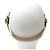 FASCIA PER CAPELLI CHANEL FIORI CAMELIE IN PELLE DORATA T55 A 62 CM D'oro - vista 3