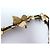 FASCIA PER CAPELLI CHANEL FIORI CAMELIE IN PELLE DORATA T55 A 62 CM D'oro - vista 7