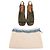 Sandali espadrillas slingback con tacco Tory Burch in camoscio olive Verde Verde oliva - vista 17