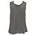 Blusa de cuello halter torcido Theory en seda gris - vista 3