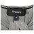Blusa de cuello halter torcido Theory en seda gris - vista 4