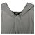Blusa de cuello halter torcido Theory en seda gris - vista 5