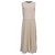 Vestido midi sin mangas plisado Theory en rayón marfil Blanco Crudo