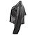 Theory Double-Breasted Cropped Jacket in Black Lamb Leather - view 2