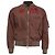 Valentino Garavani Giacca Bomber Valentino con zip e patch in poliammide marrone