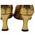 Stivali alti a punta By Far in pelle oro metallizzato D'oro Metallico - vista 6