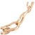 Collana Vera Chain Cult Gaia in ottone dorato D'oro - vista 5