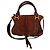 Sac à main Chloé Marcie Medium en daim marron Imprimé python