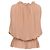 Blusa sin mangas Theory Dezzie en seda beige - vista 3