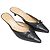 Salvatore Ferragamo Mules con tacco a punta e fiocco Ferragamo in pelle nera Nero - vista 4