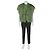 Gilet Gucci in piume di struzzo verde - vista 4