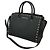 Bolsa Satchel Selma Medium com tachas Michael Kors em couro verde - vista 2