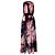 Sandro Midi-Kleid mit Blumenprint aus schwarzem Polyester